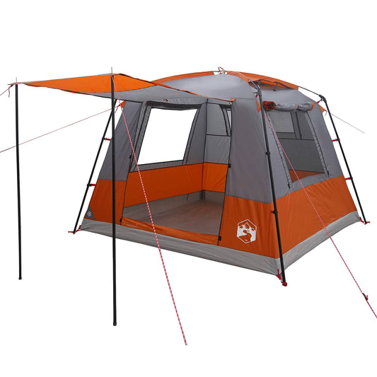 Party Tent 10-Person Grey and Orange