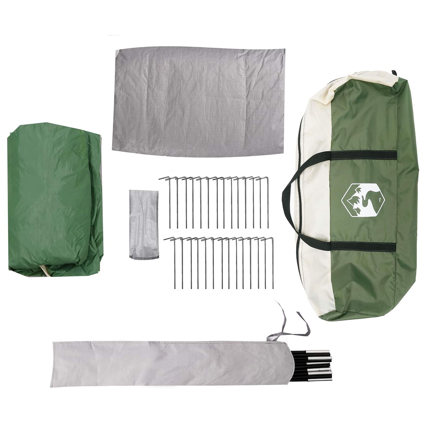 Tunnel Tent Green 382 x 262 x 214 cm