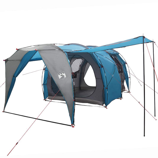 Tunnel Tent 4-Person Blue 185T Polyester with PU Coating