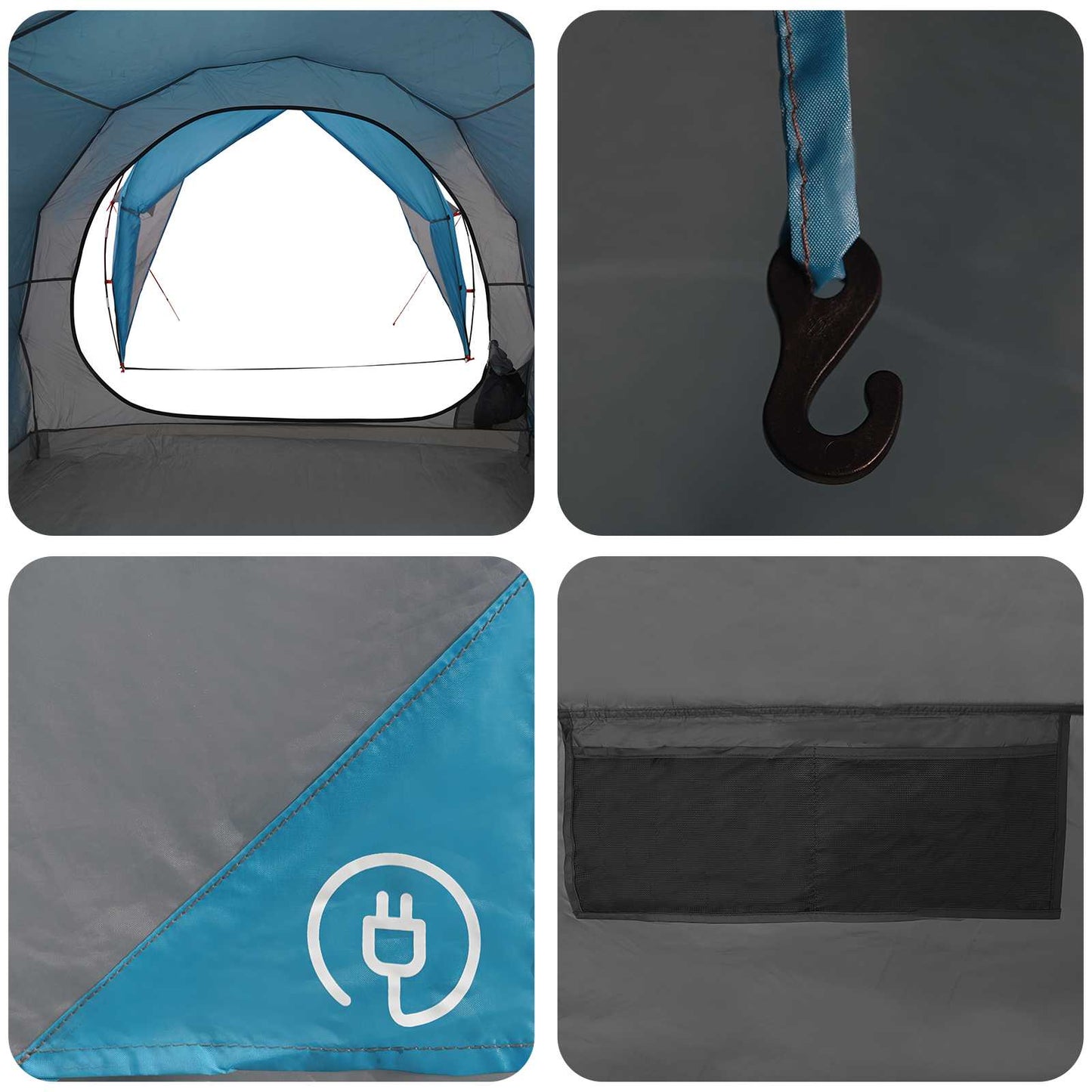 Tunnel Tent Blue 562 x 265 x 216 cm