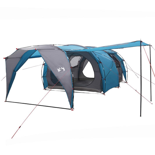 Tunnel Tent 6-Person Blue 185T Polyester with PU Coating