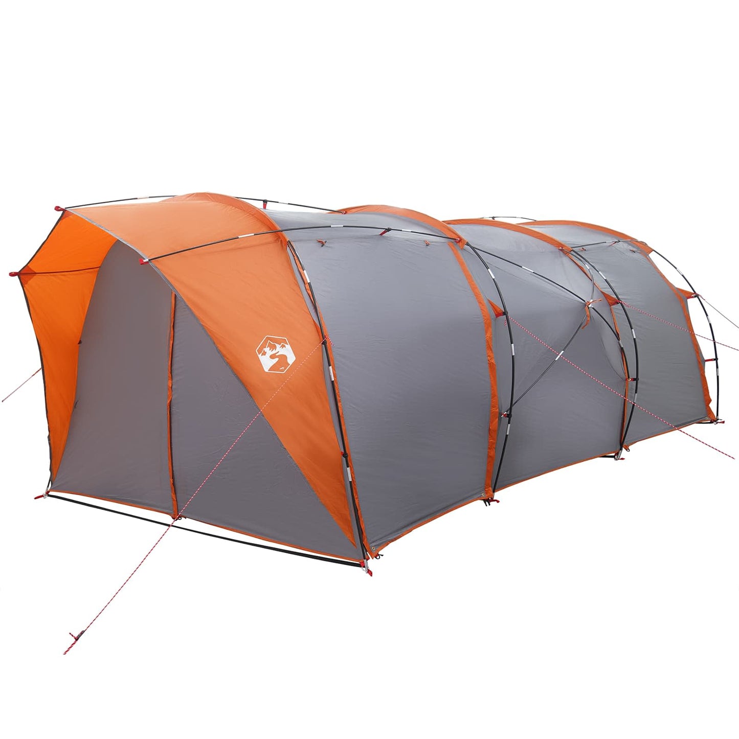 Tunnel Tent Grey and Orange 562 x 265 x 216 cm