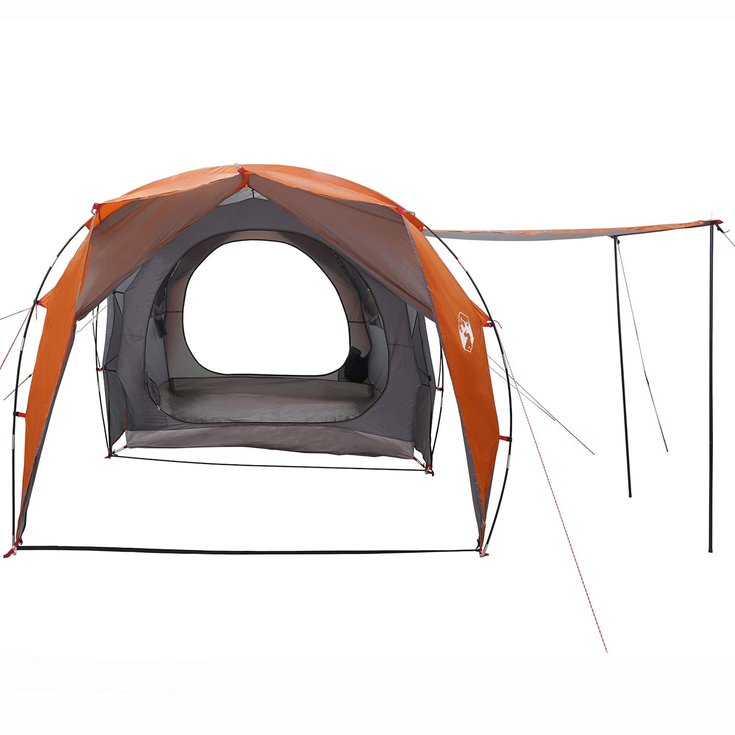 Tunnel Tent Grey and Orange 562 x 265 x 216 cm