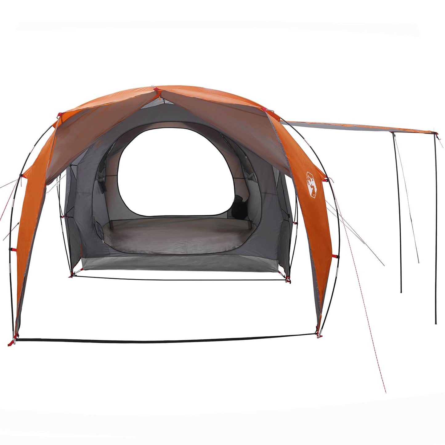 Tunnel Tent Grey and Orange 562 x 265 x 216 cm