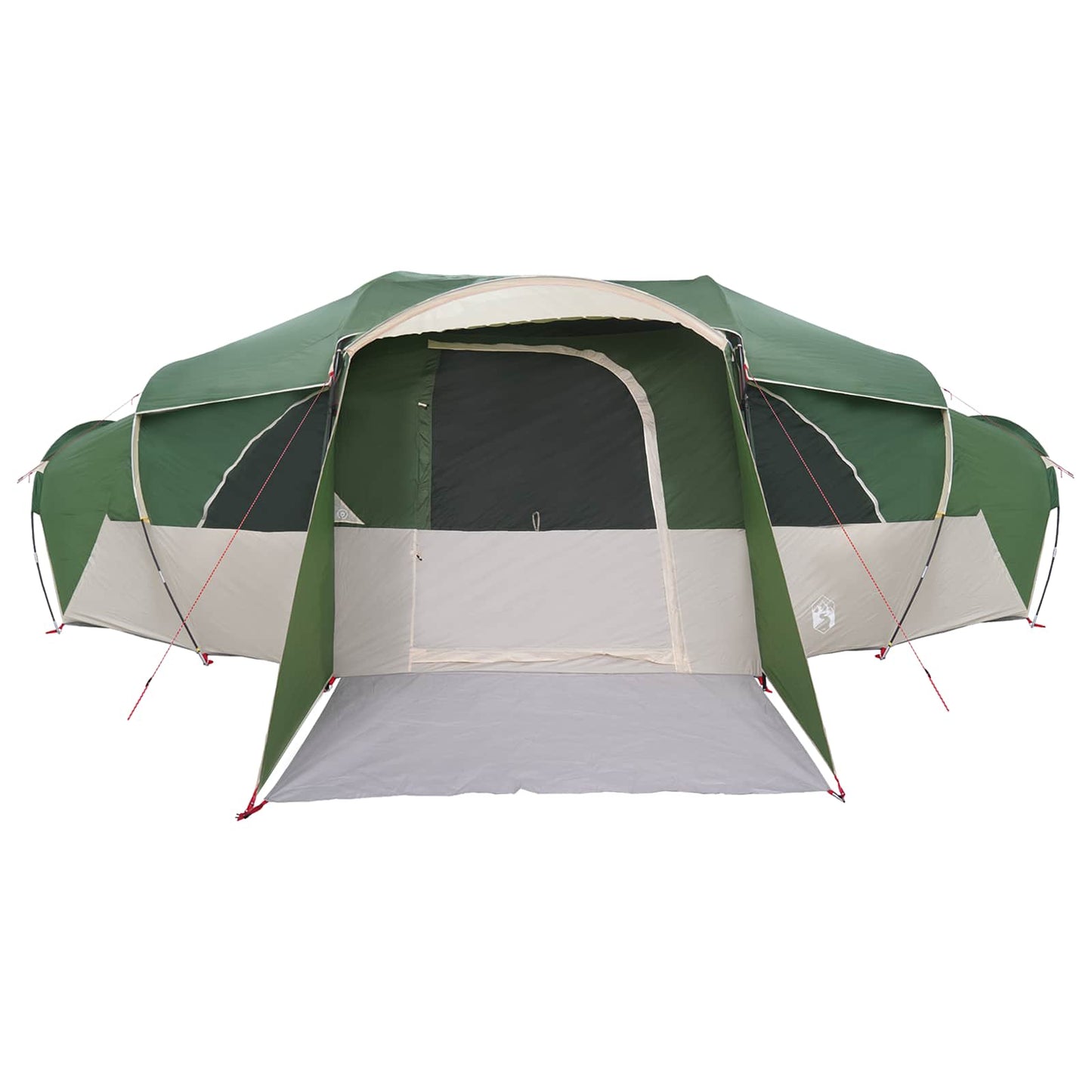 Family Tent with Rainfly Water-resistant tunnel Green 18-Person