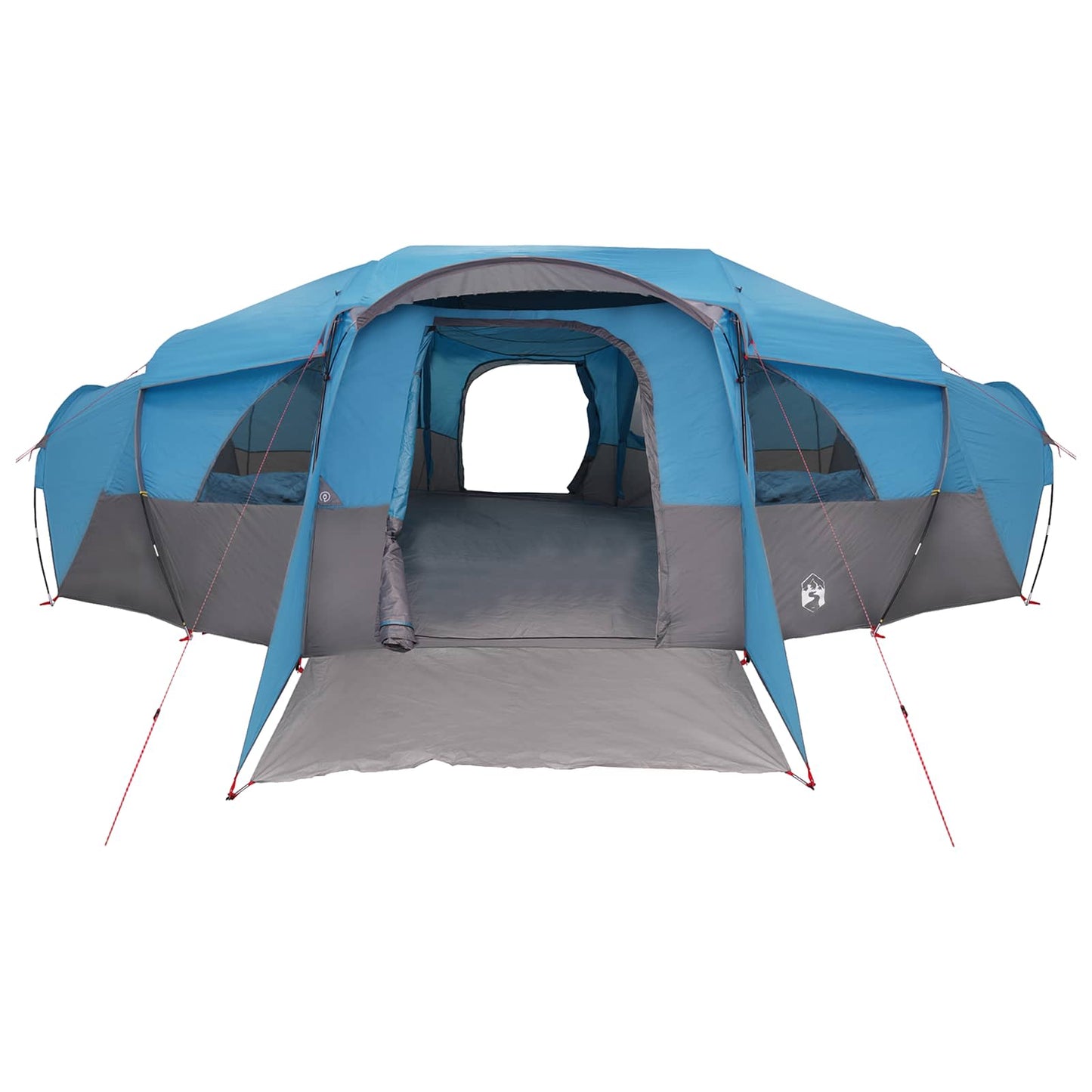Family Tent with Rainfly Water-resistant tunnel Blue 18-Person