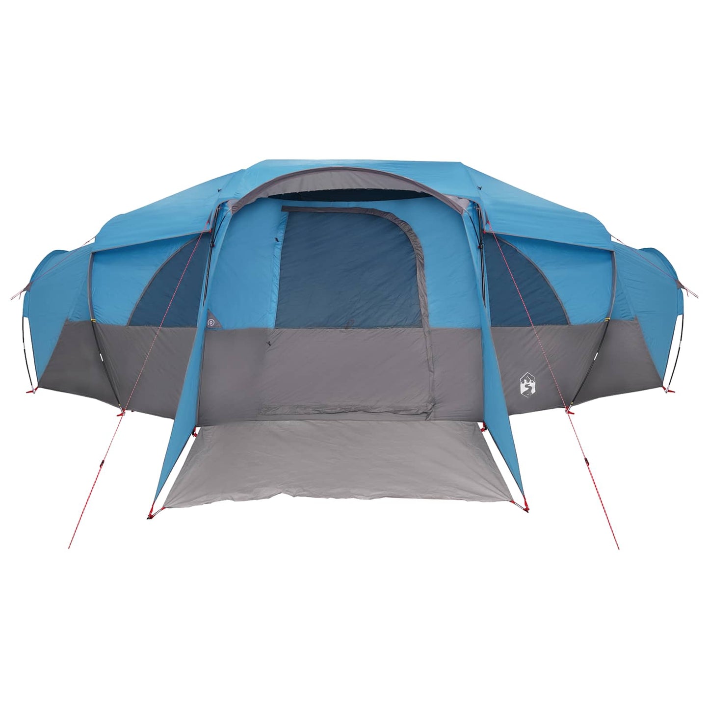 Family Tent with Rainfly Water-resistant tunnel Blue 18-Person