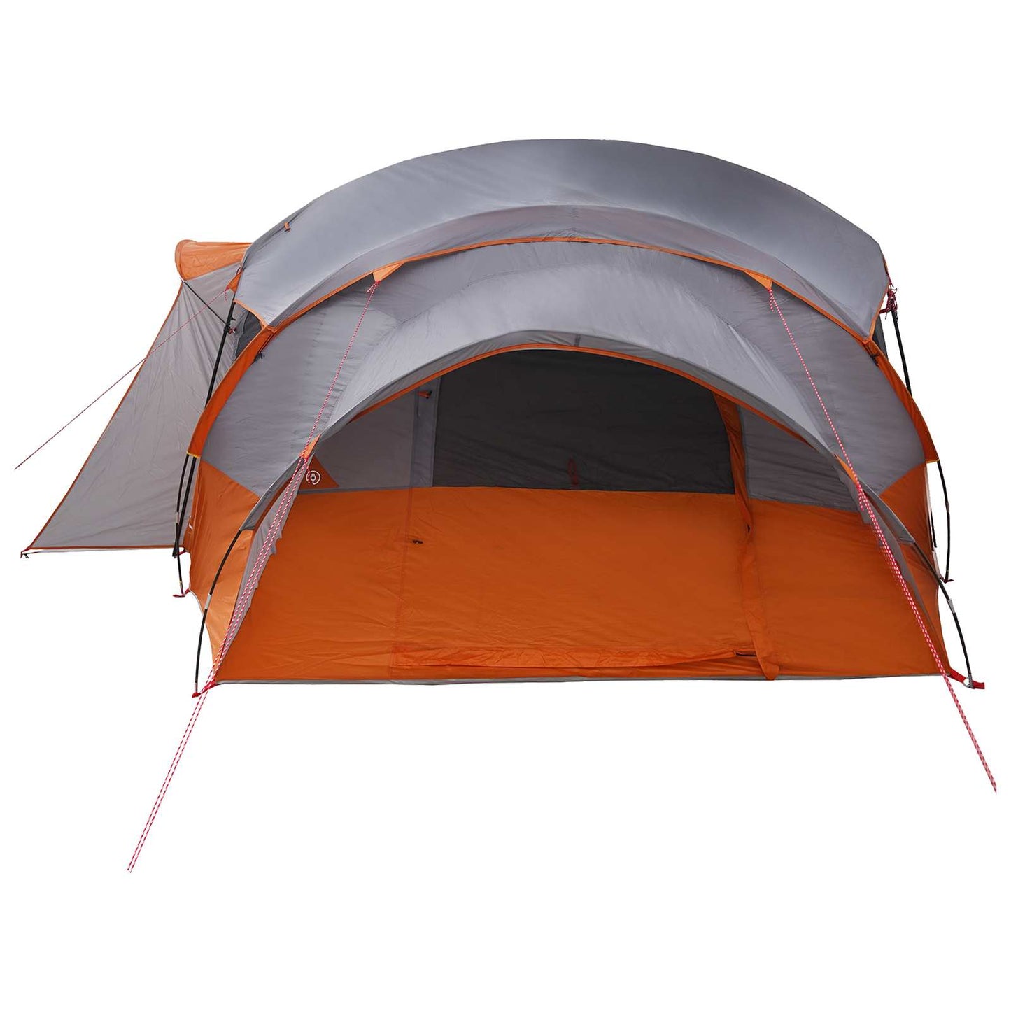 Family Tent with Rainfly Water-resistant tunnel Grey and Orange