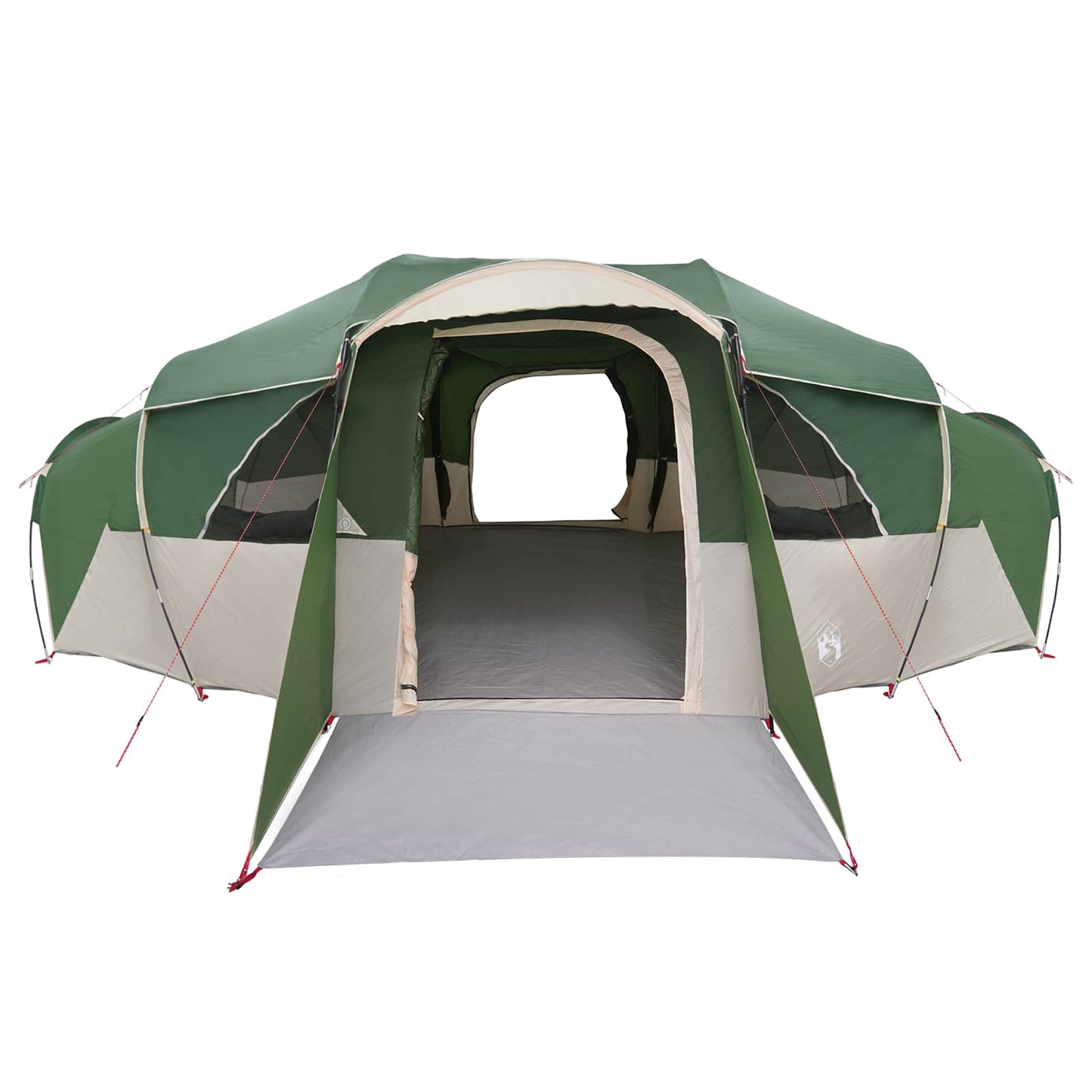 Family Tent with Rainfly Water-resistant 10-Person Green