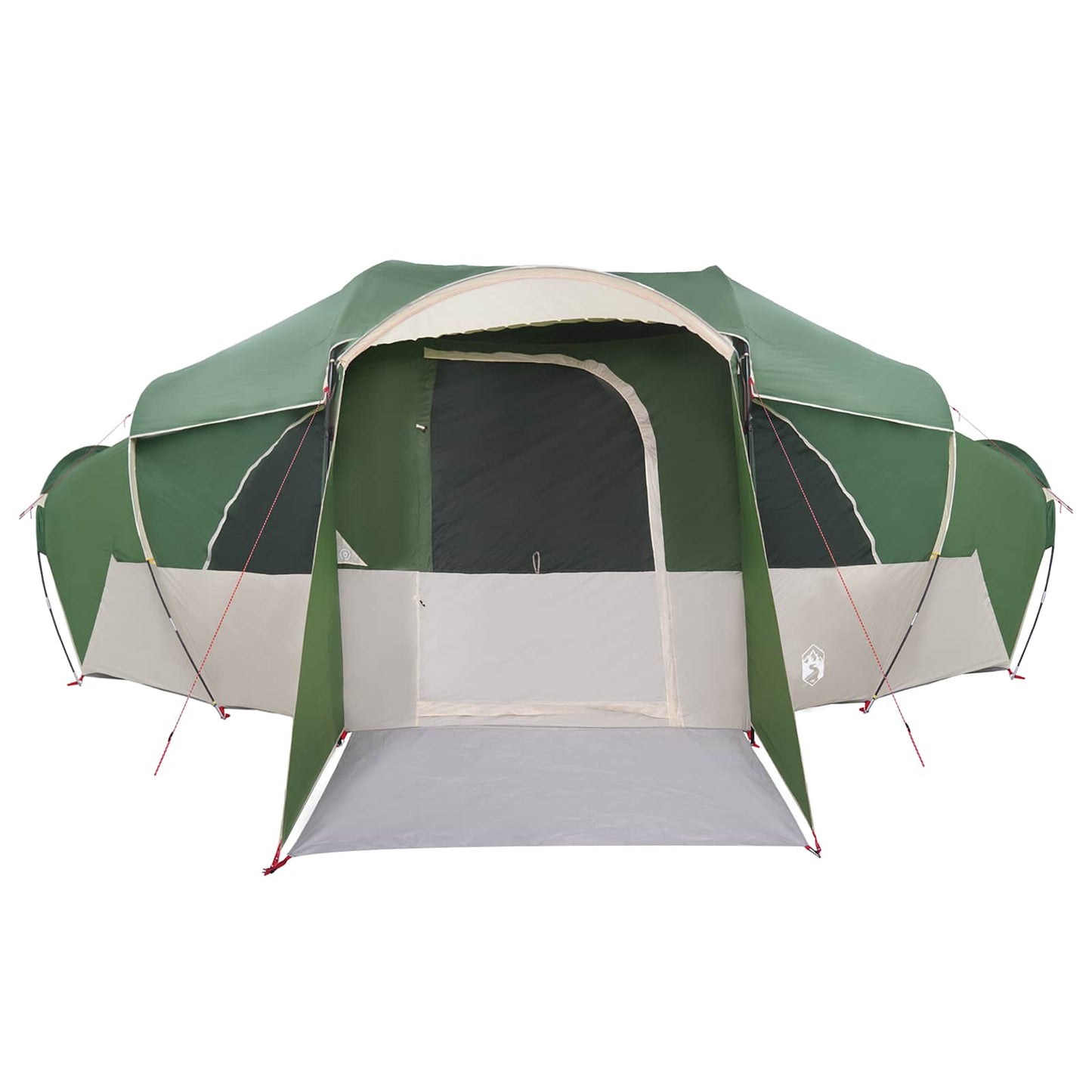 Family Tent with Rainfly Water-resistant 10-Person Green