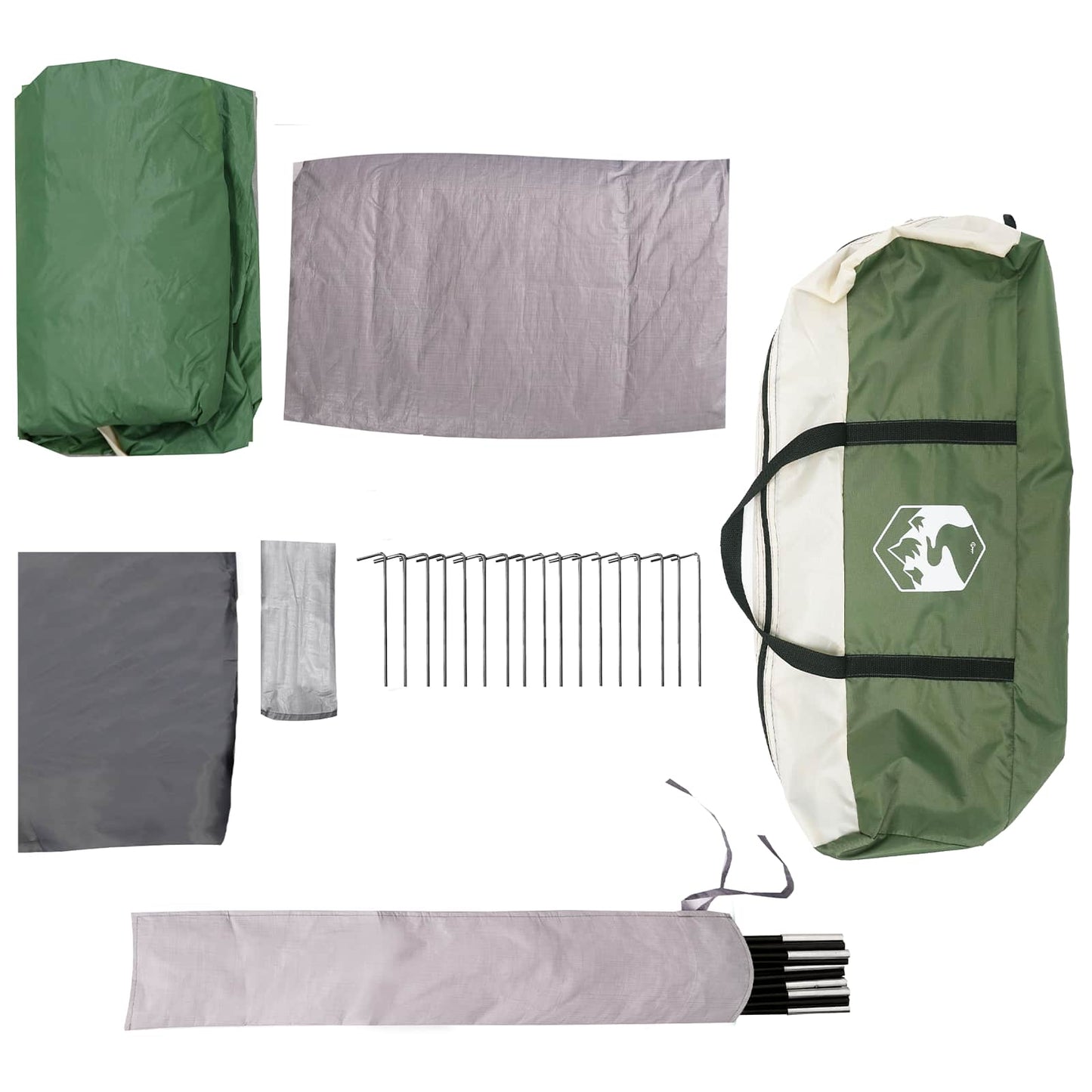 Family Tent Green 550 x 555 x 208 cm