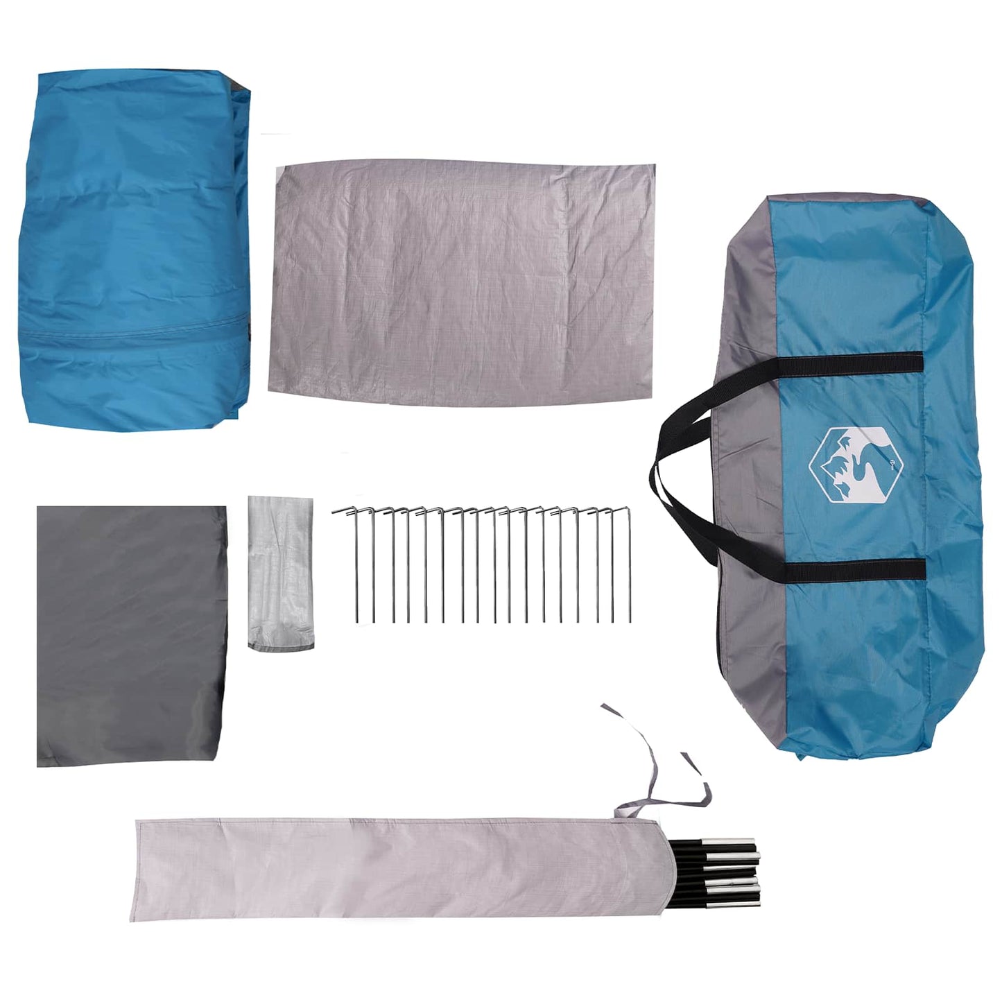 Family Tent Blue 550 x 555 x 208 cm