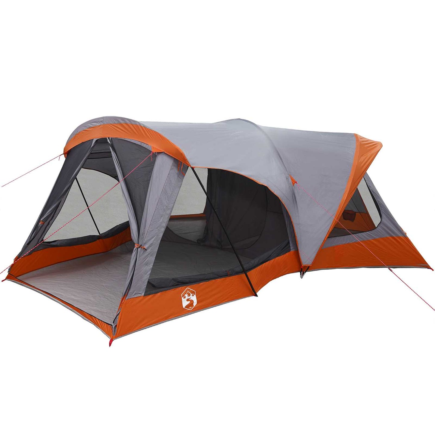 Family Tent Grey and Orange 550 x 555 x 208 cm