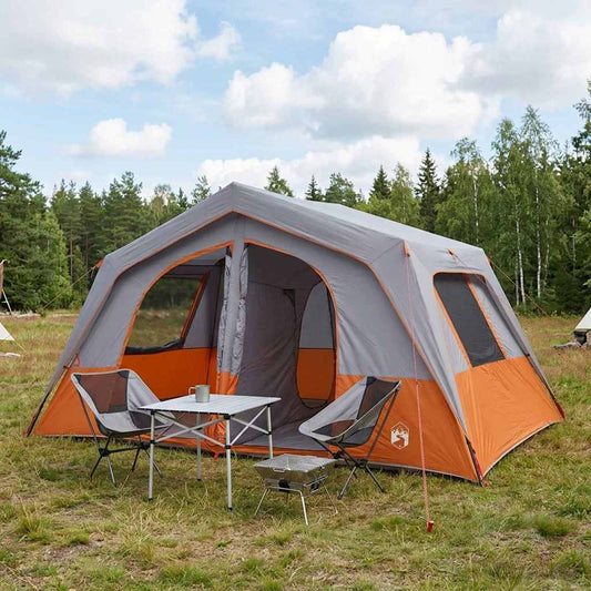 Family Tent Grey and Orange 533 x 312 x 230 cm