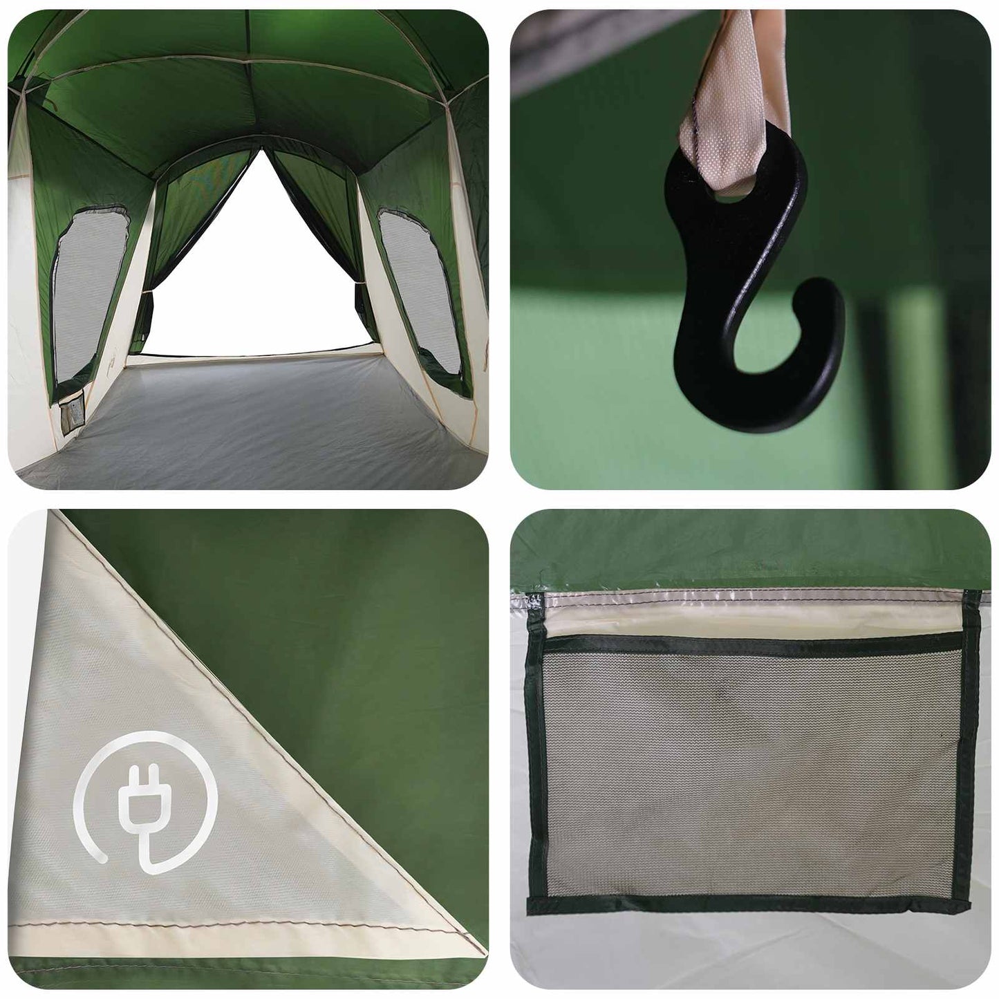 Family Tent Green 610 x 610 x 210 cm