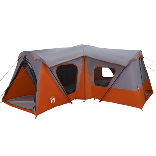 Family Tent 14-Person Grey and Orange