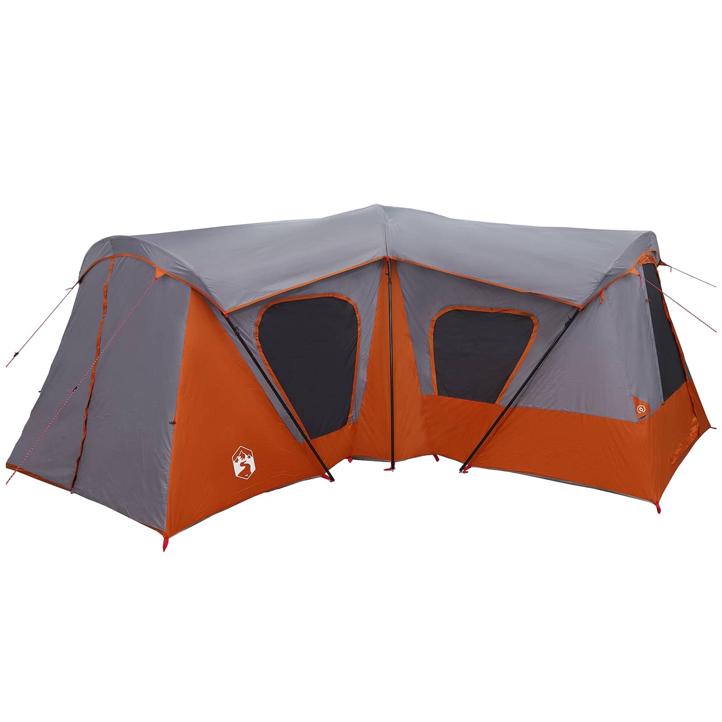 Family Tent Grey and Orange 610 x 610 x 210 cm
