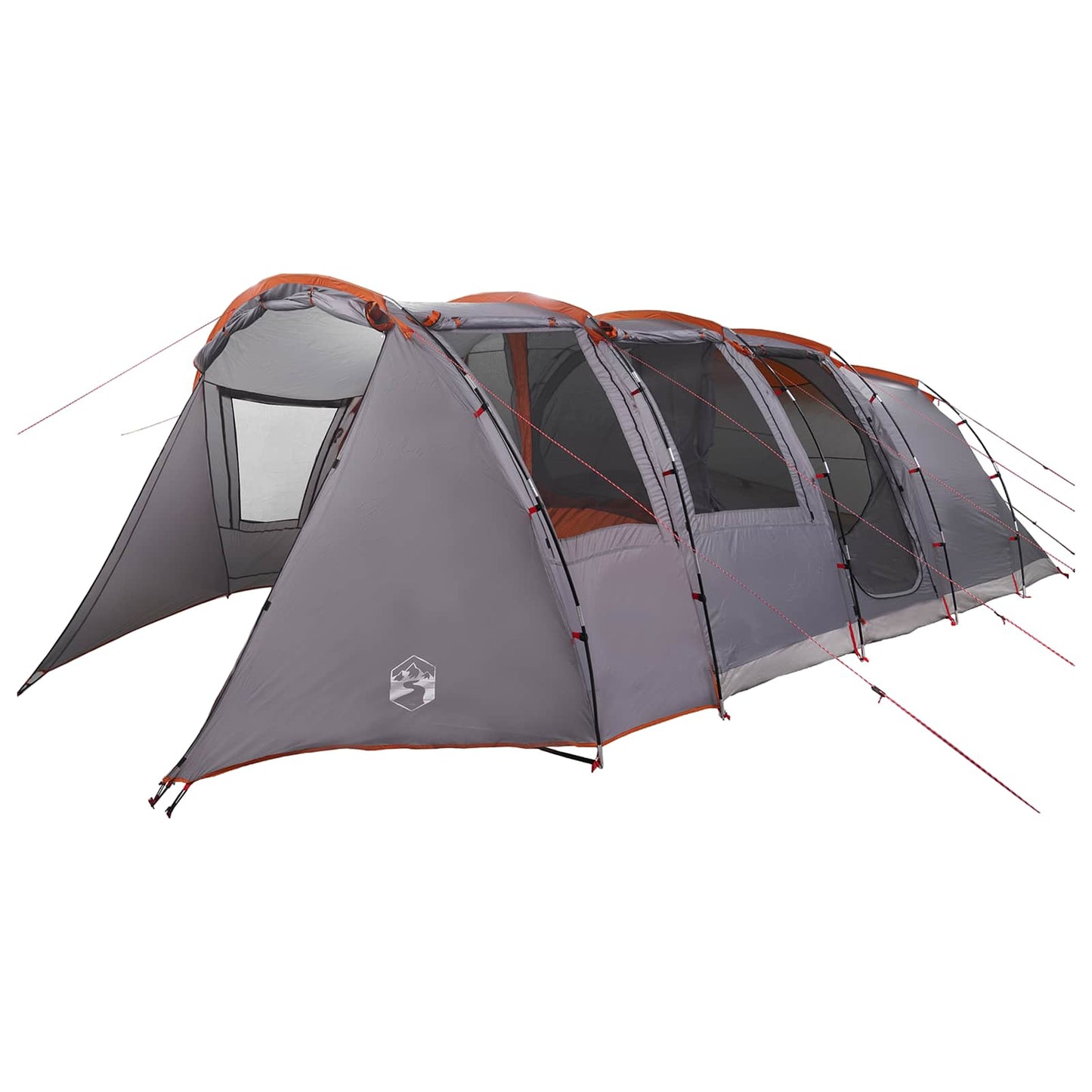 Tunnel Tent Grey and Orange 675 x 392 x 210 cm