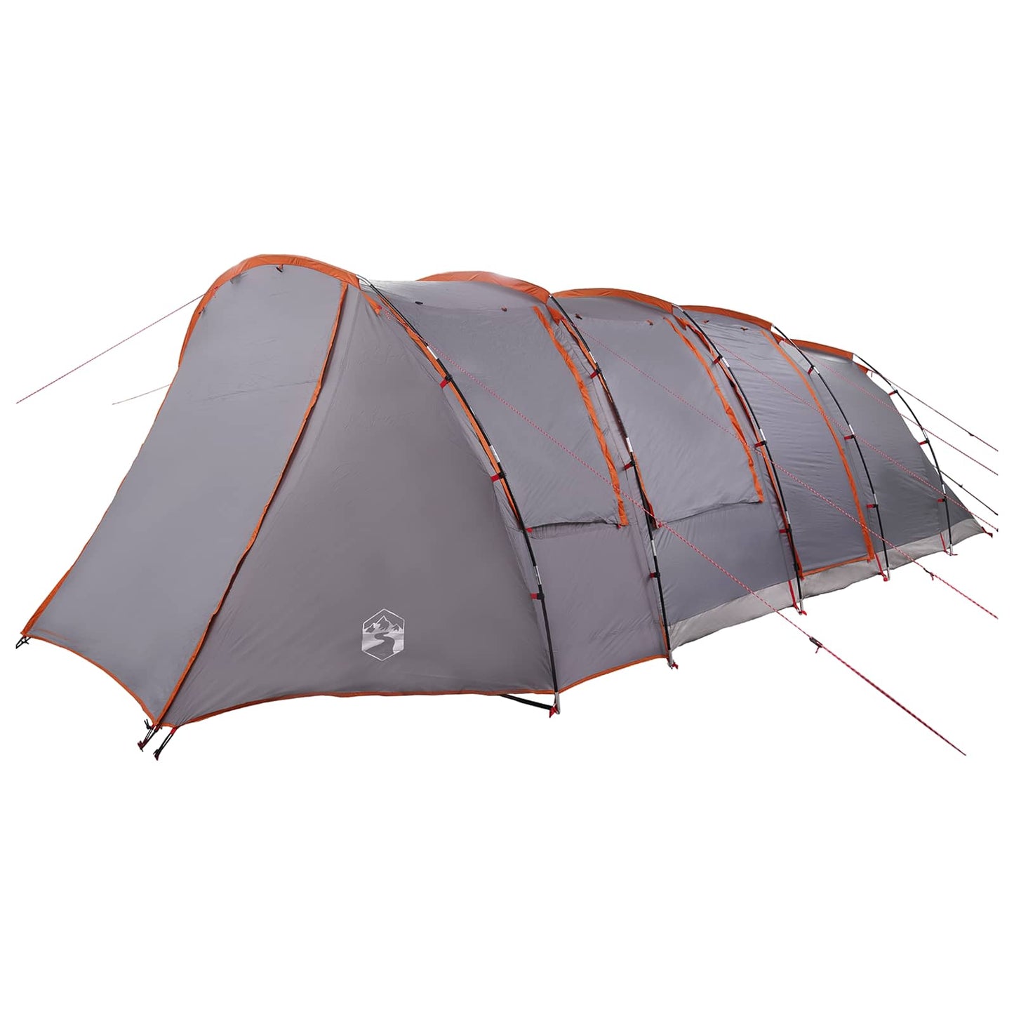Tunnel Tent Grey and Orange 675 x 392 x 210 cm