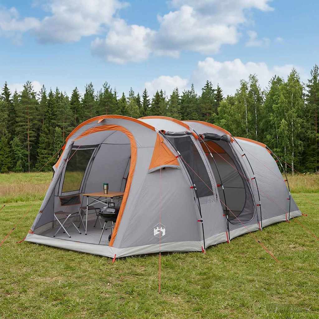 Tunnel Tent Grey and Orange 505 x 330 x 204 cm