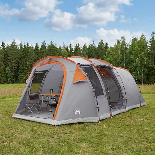 Tunnel Tent Grey and Orange 505 x 330 x 204 cm