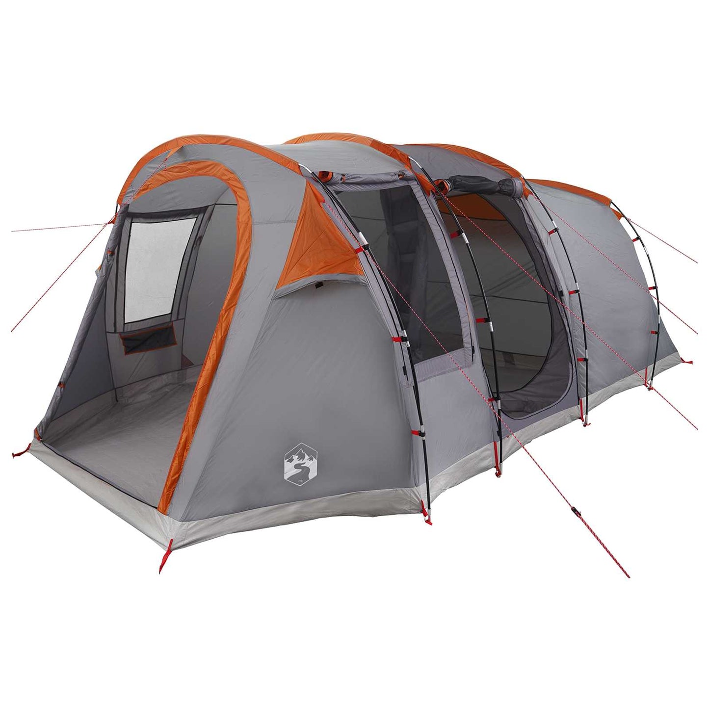 Tunnel Tent Grey and Orange 505 x 330 x 204 cm