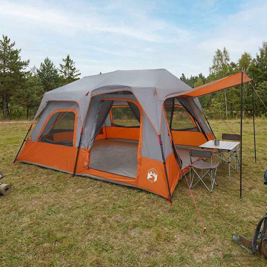 Instant Tent Grey and Orange 8-Person