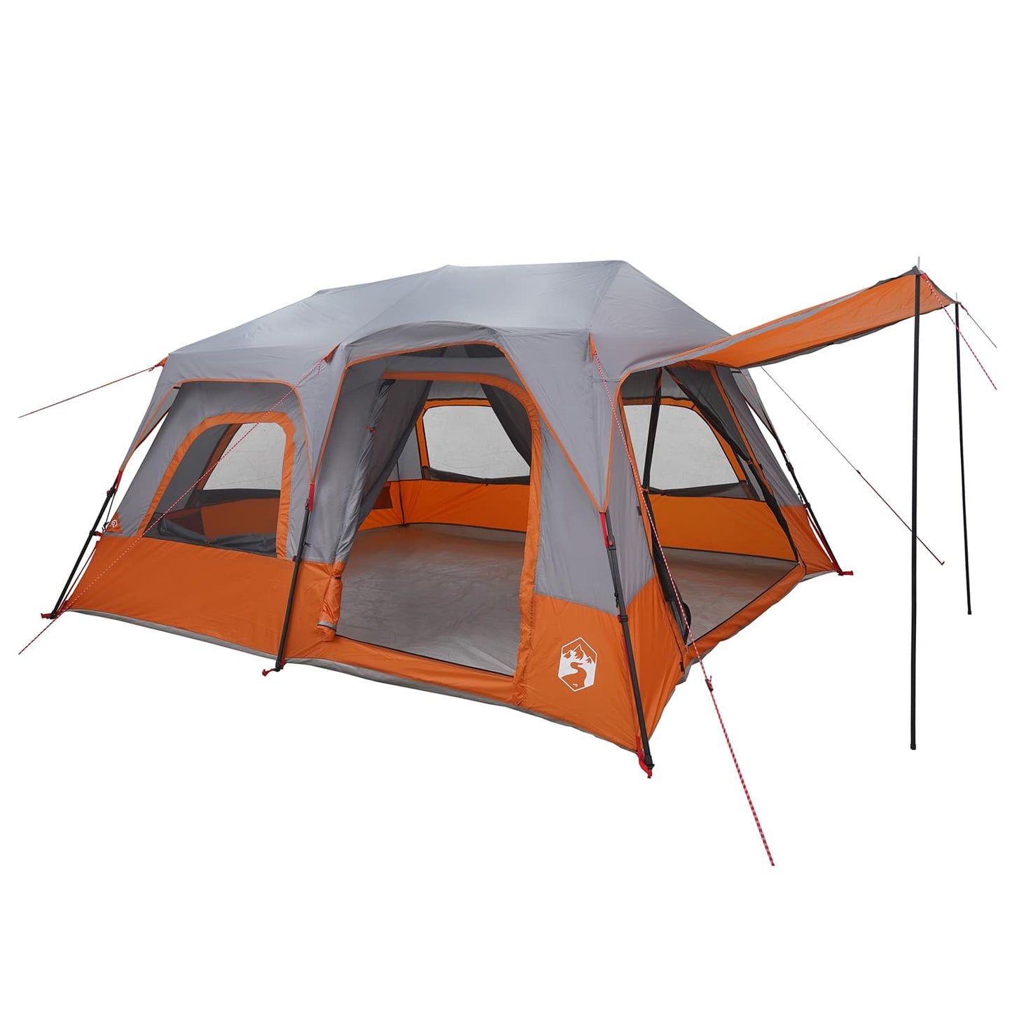 Instant Tent Grey and Orange 8-Person