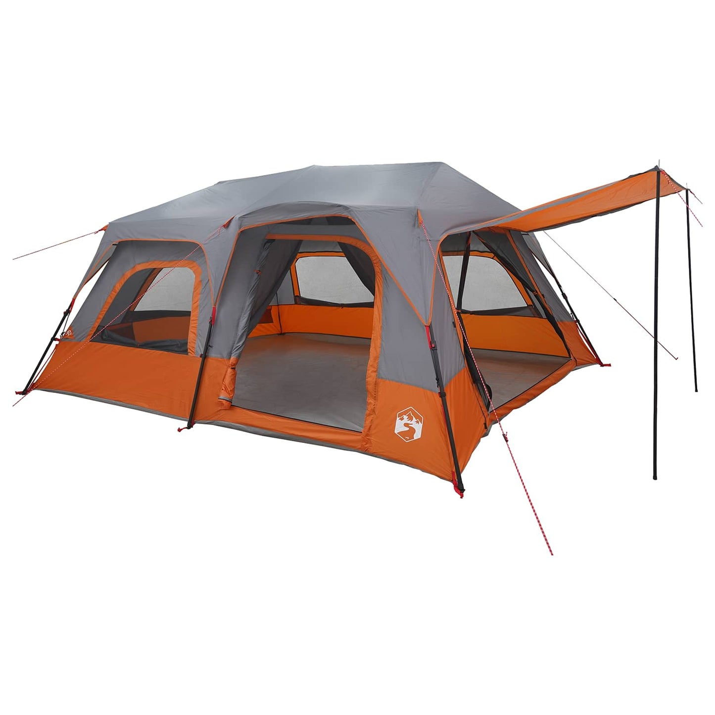 Instant Tent Grey and Orange 10-Person