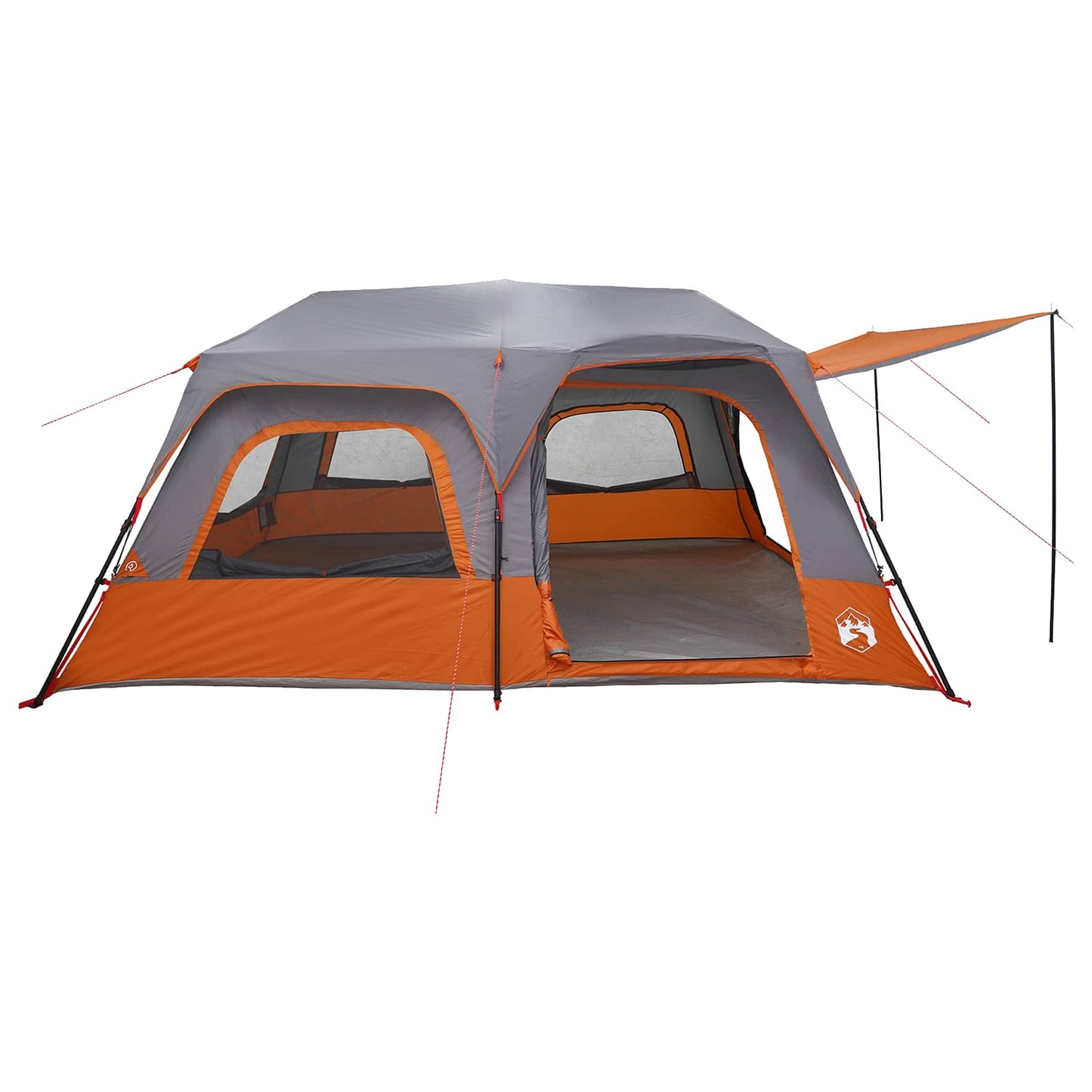 Instant Tent Grey and Orange 10-Person