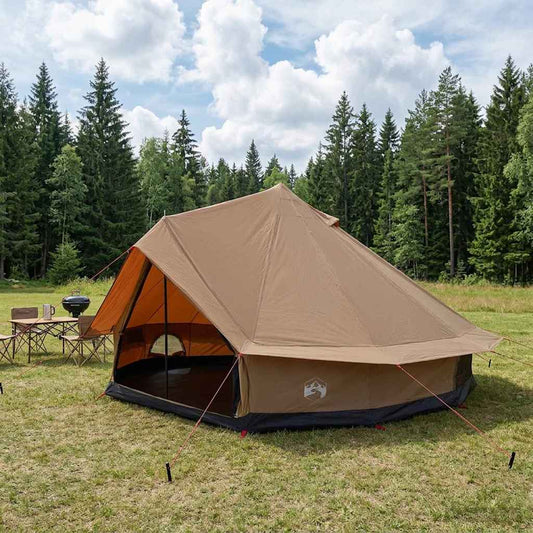 Family Tent Brown 10-Person Polycotton