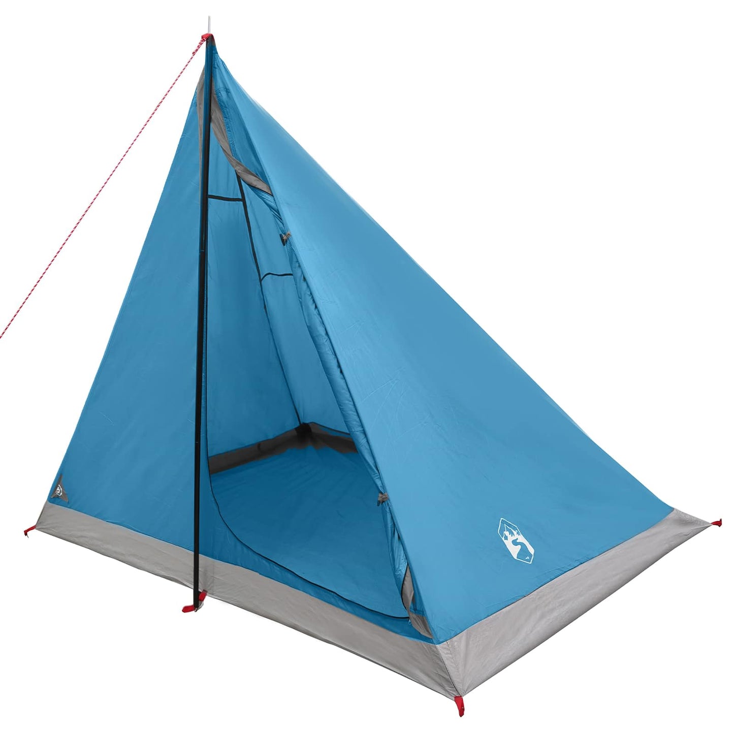 Backpacking Tent Blue 2-Person 185T Polyester with PU Coating