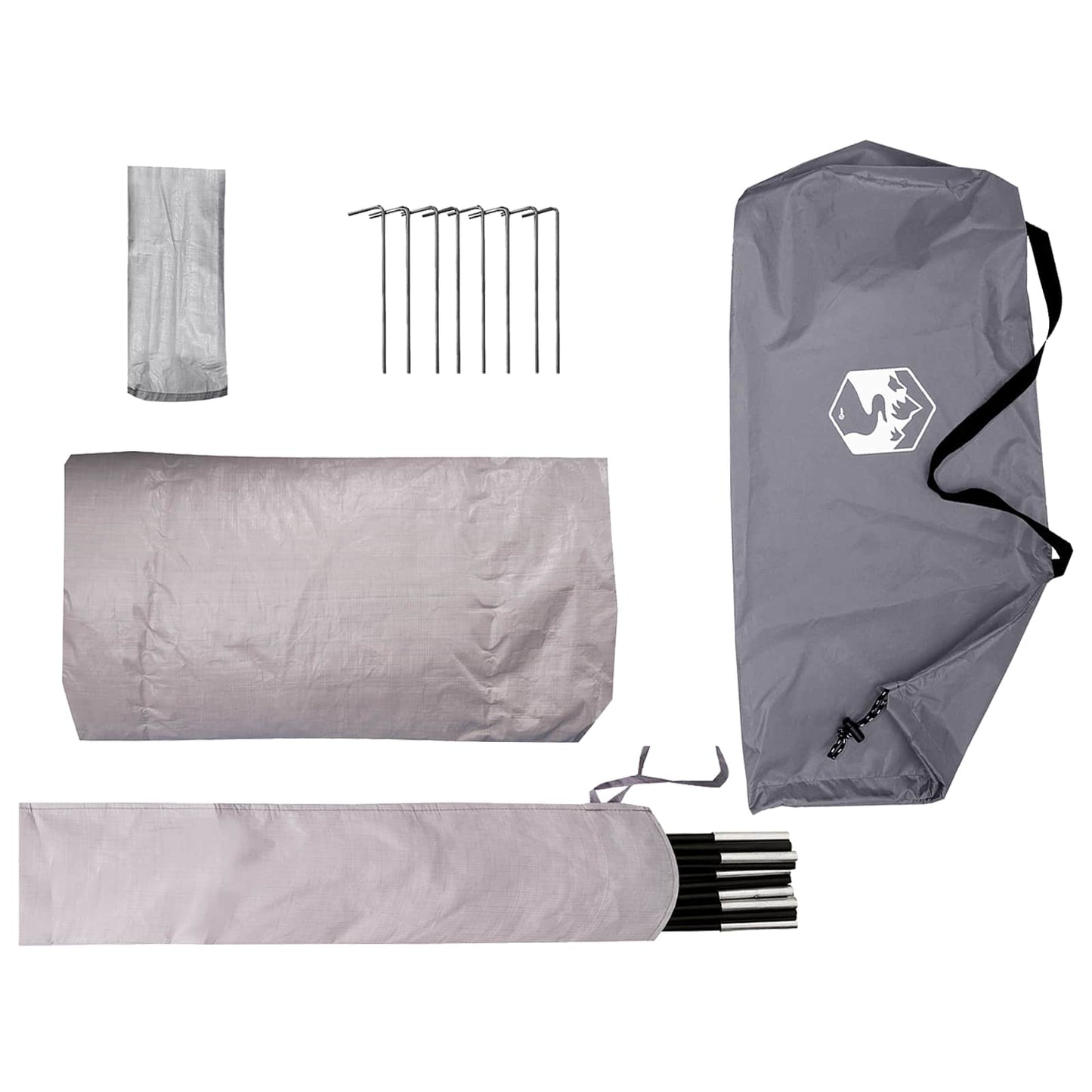 Tunnel Tent Grey and Orange 2-Person