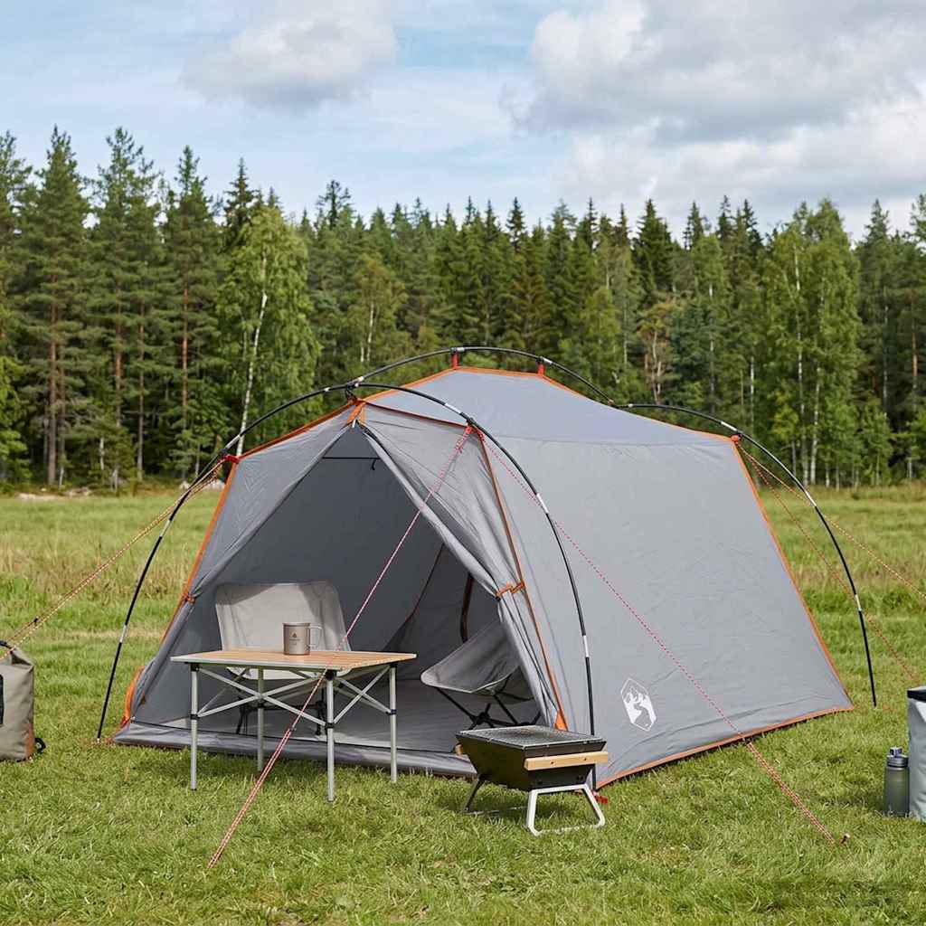 Tunnel Tent Grey and Orange 2-Person