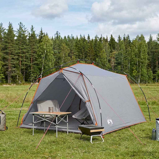 Tunnel Tent Grey and Orange 2-Person