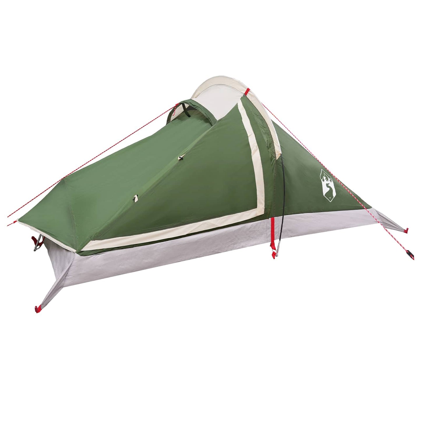 Backpacking Tent Green 4-Person 185T Polyester with PU Coating