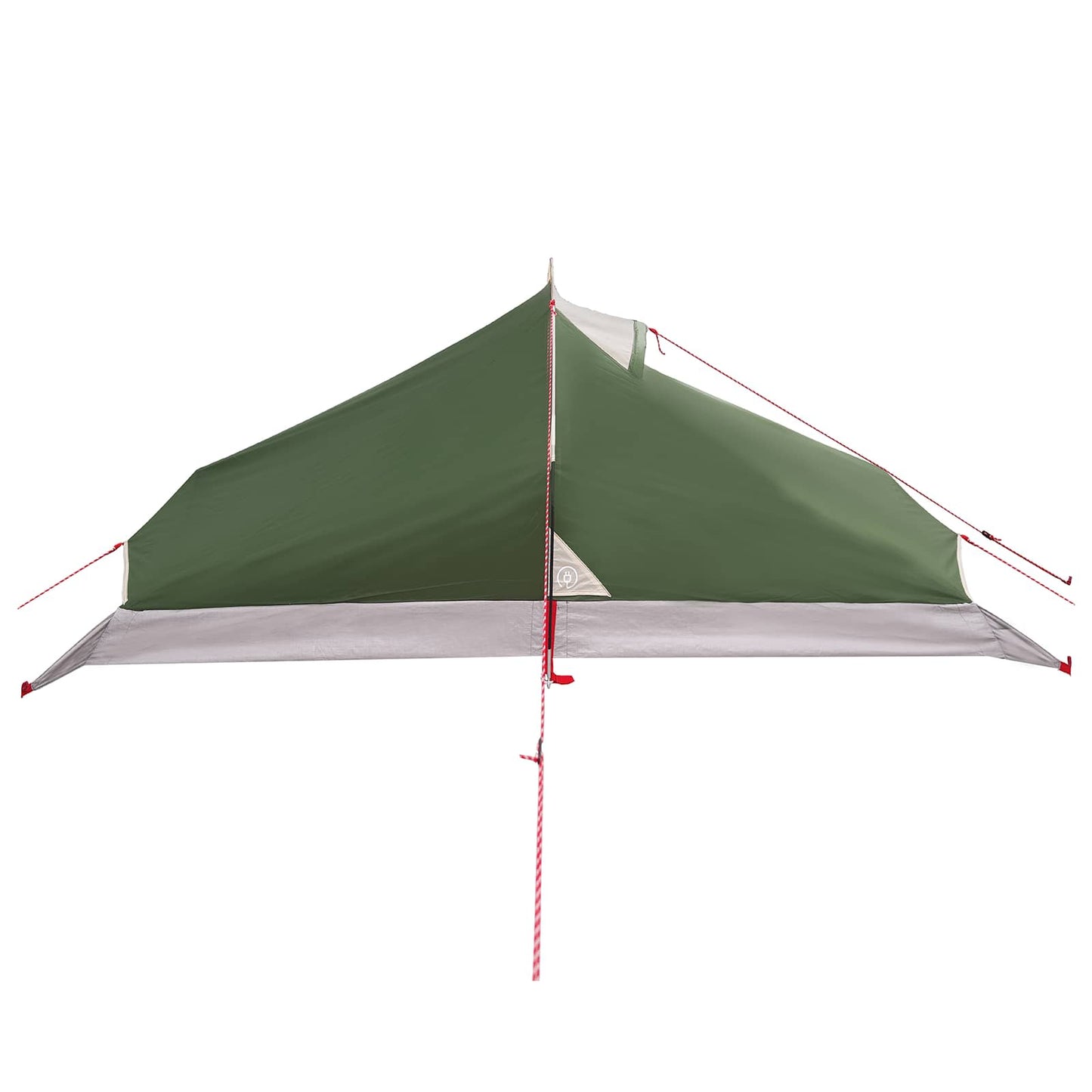 Backpacking Tent Green 4-Person 185T Polyester with PU Coating