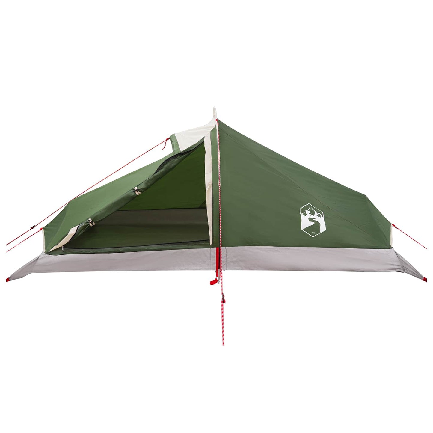 Backpacking Tent Green 4-Person 185T Polyester with PU Coating