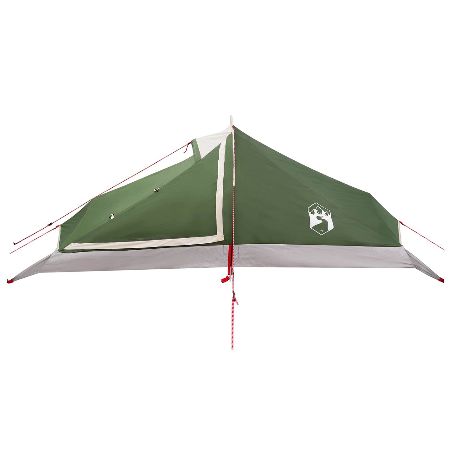 Backpacking Tent Green 4-Person 185T Polyester with PU Coating