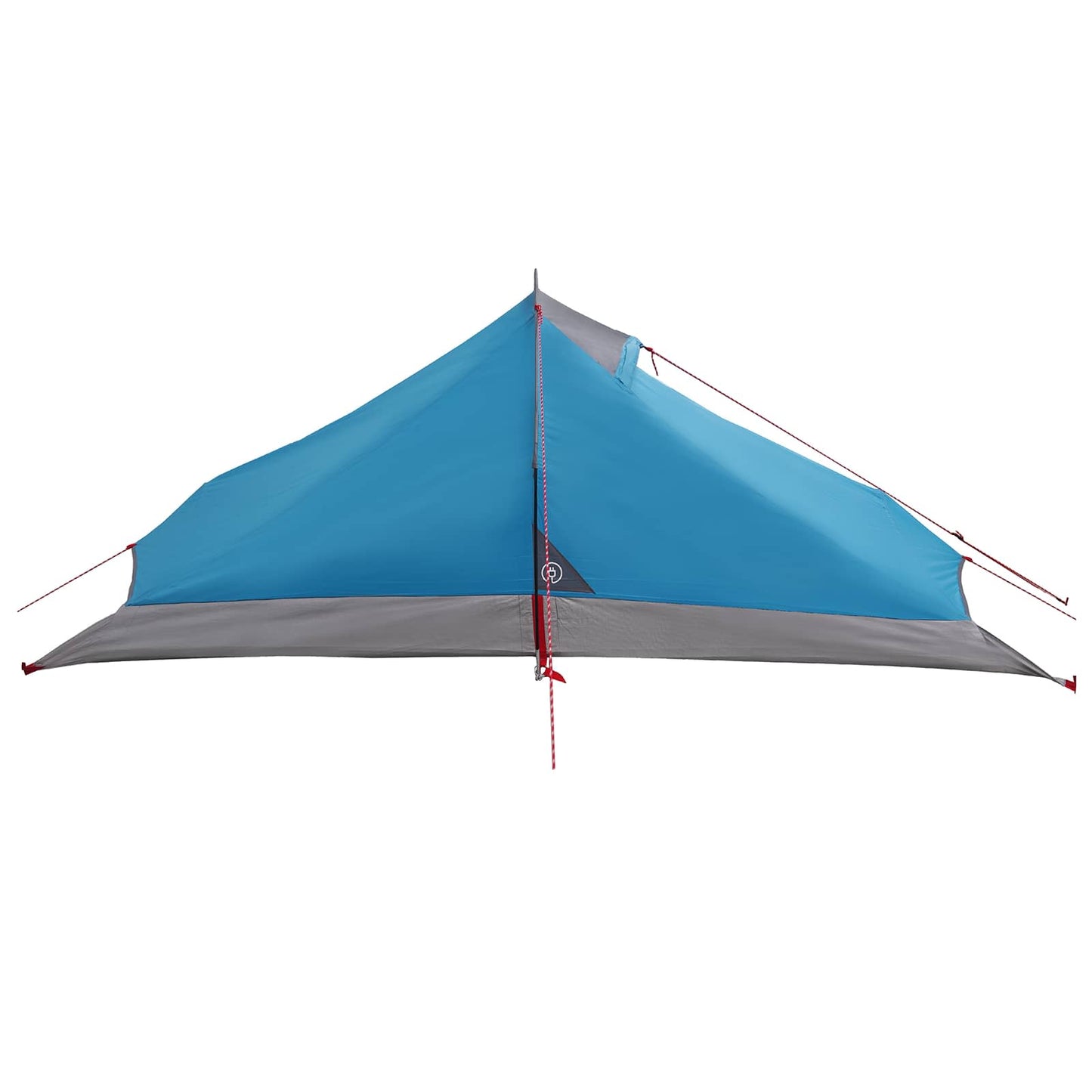 Backpacking Tent Blue 4-Person 185T Polyester with PU Coating