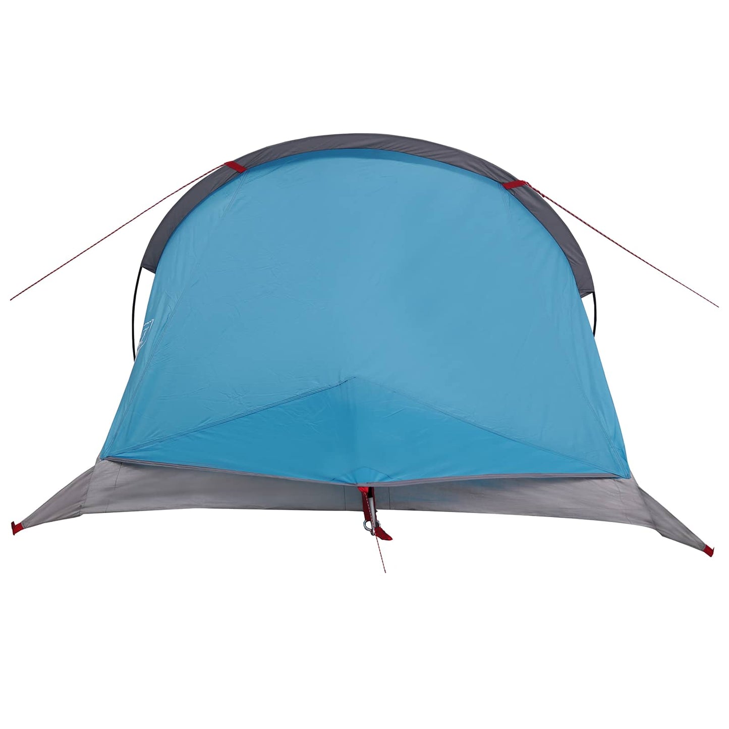 Backpacking Tent Blue 4-Person 185T Polyester with PU Coating