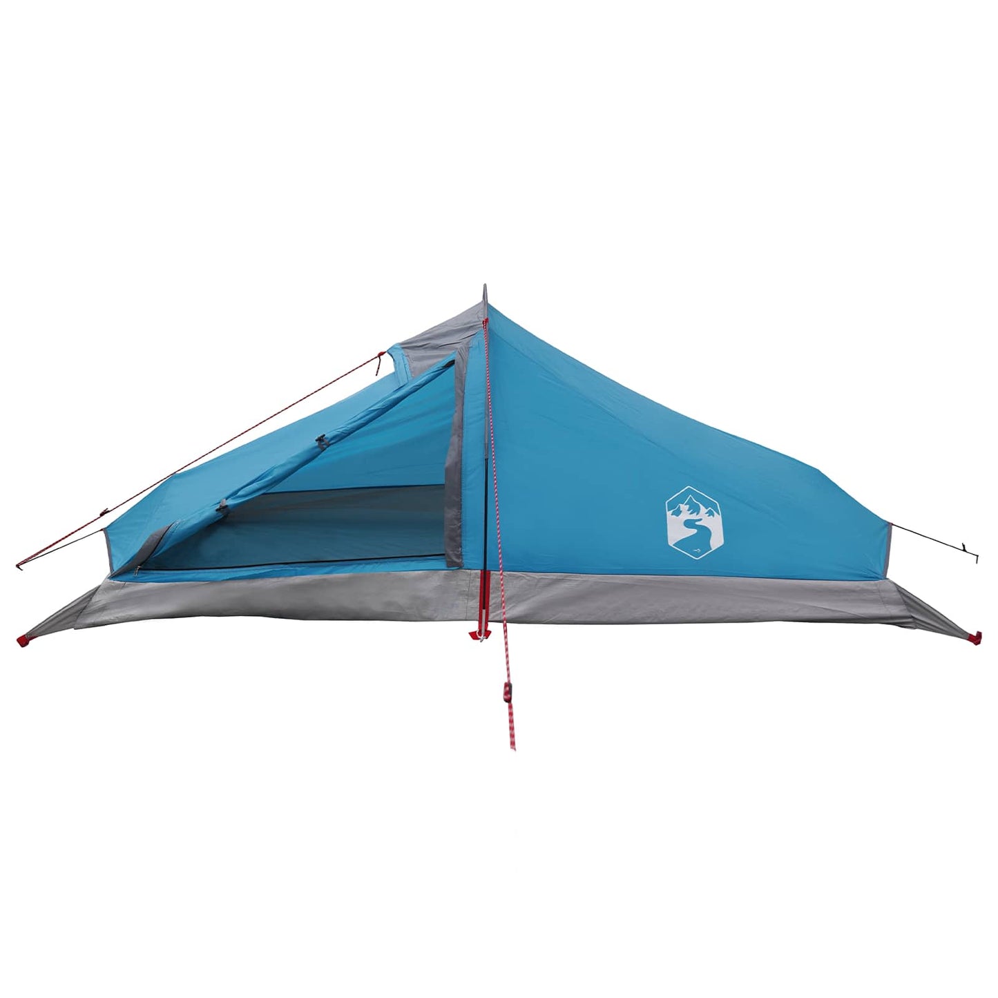 Backpacking Tent Blue 2-Person 185T Polyester with PU Coating