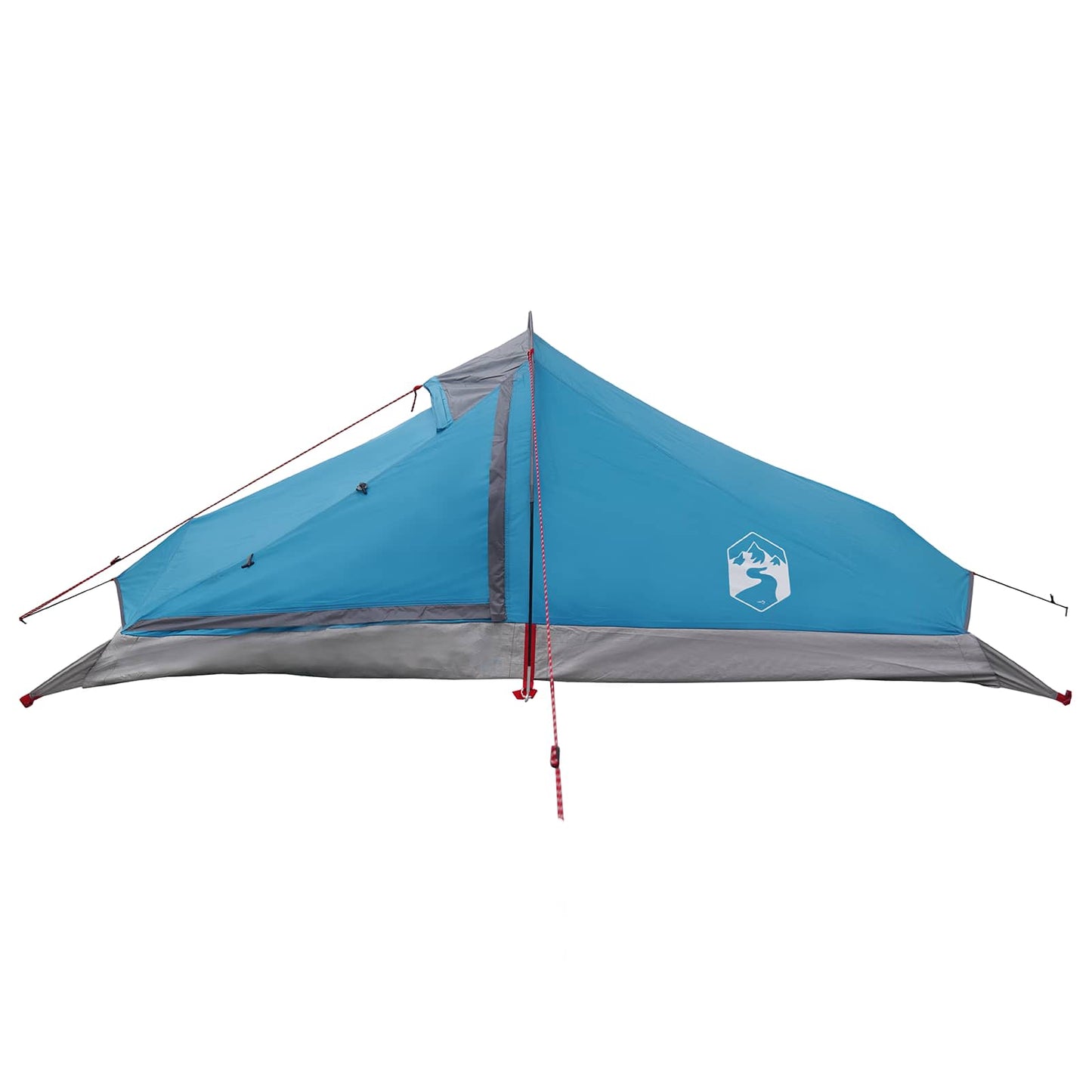 Backpacking Tent Blue 2-Person 185T Polyester with PU Coating
