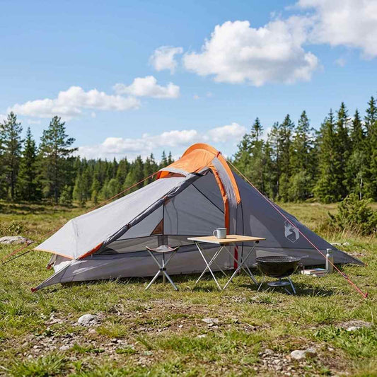 Backpacking Tent Grey and Orange 2-Person