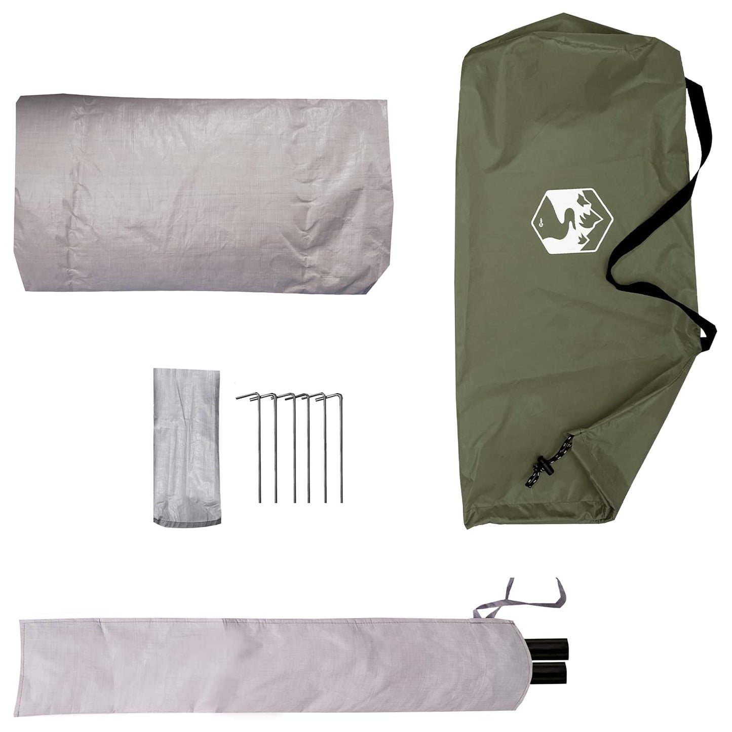 Backpacking Tent Olive Green 4-Person