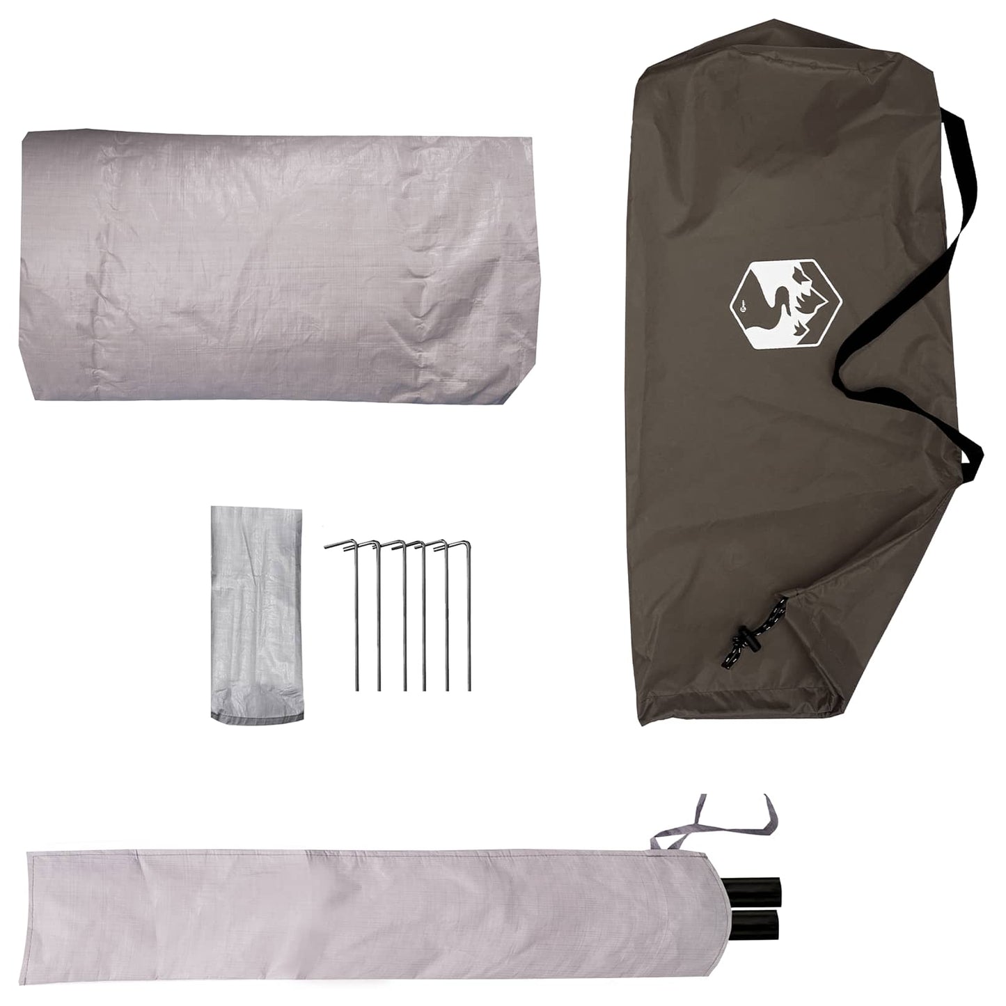 Backpacking Tent Brown and Grey 2-Person