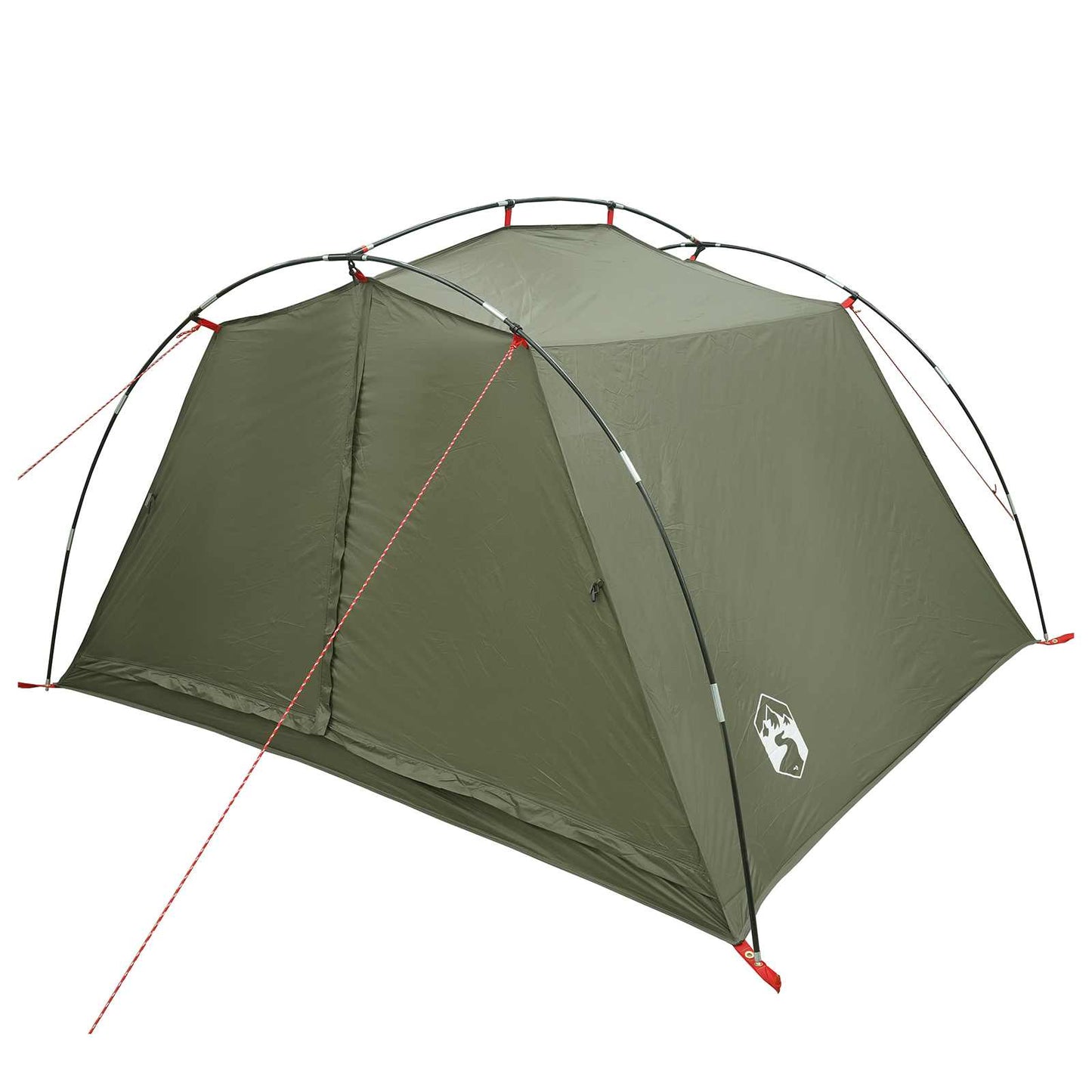 Tunnel Tent Olive Green 4-Person 185T Polyester with PU Coating