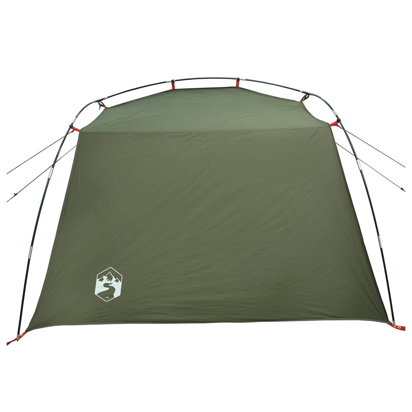 Tunnel Tent Olive Green 4-Person 185T Polyester with PU Coating