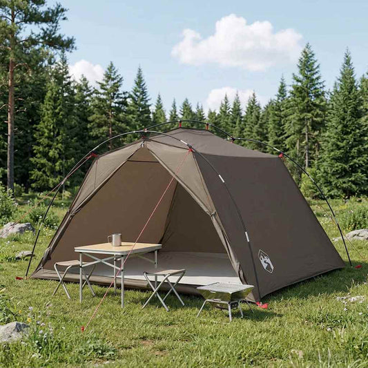 Tunnel Tent Brown and Grey 4-Person