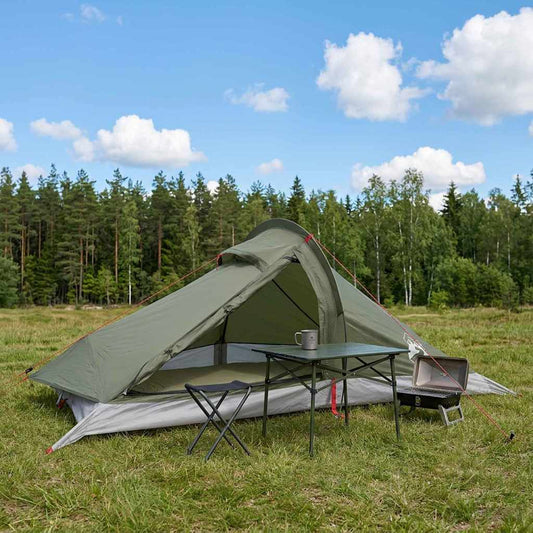 Backpacking Tent Olive Green 4-Person